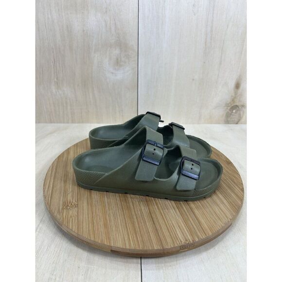 Weestep Essential Lightweight Green Double Strap Sandals Womens Size 7 - Picture 3 of 6